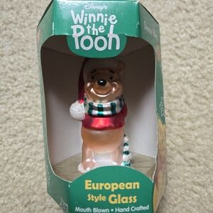 Disney Winnie the Pooh European Style Glass Ornament